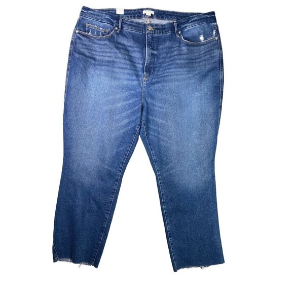 Good American Good Curve Straight Jean INDIGO264 Size‎ 24 - Picture 2 of 10